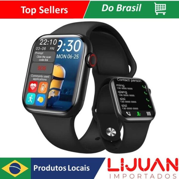 Smartwatch HW16 44mm Tela Infinita Bluetooth Relógio Inteligente ​Compatibilidade: IOS e Android