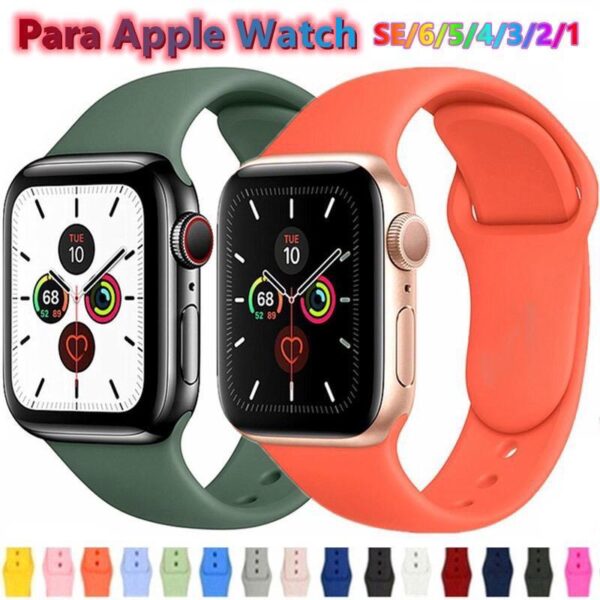 Pulseira para Smartwatch Silicone W26 / W46 / F8 / T500 / T5 / F9 / X7 / Watch / IWO 8 9 10 11 12 Pro Lite