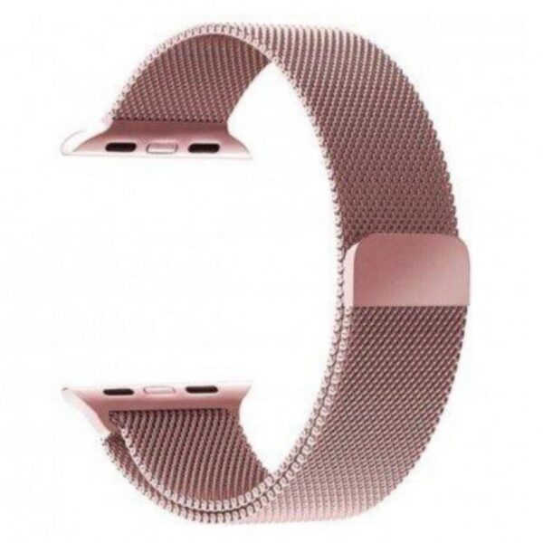 Pulseira Aço milanês metal fecho magnético 38mm 40mm 42mm 44mm apple watch x7 x8 t500 iwo 12 13 16 topo - Image 7