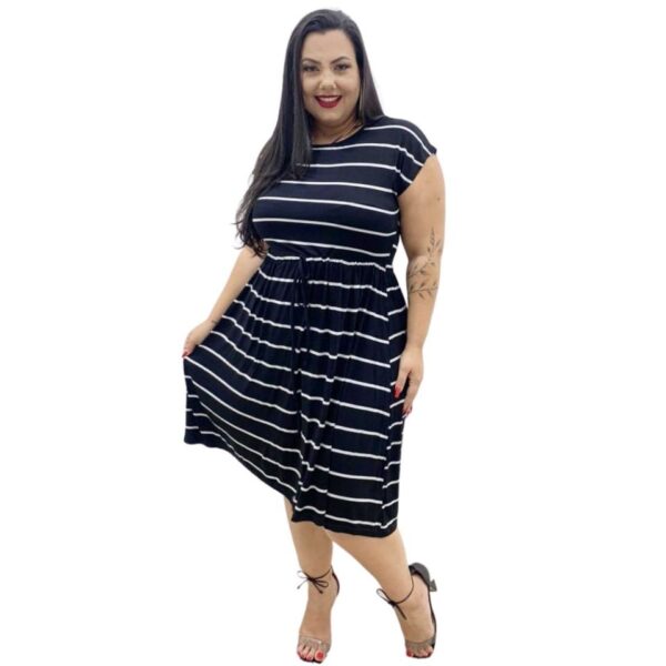 Vestido Plus Size Elegante e Confortável - Image 4