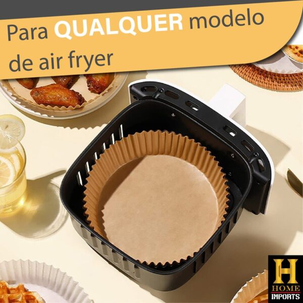 Forma de papel descartável Para Frituras Airfryer Forno Elétrico Com 100 Unidades - Image 6