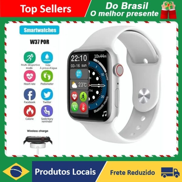 Smartwatch W37 Pro Inteligente NFC  Masculino e Feminino Bluetooth