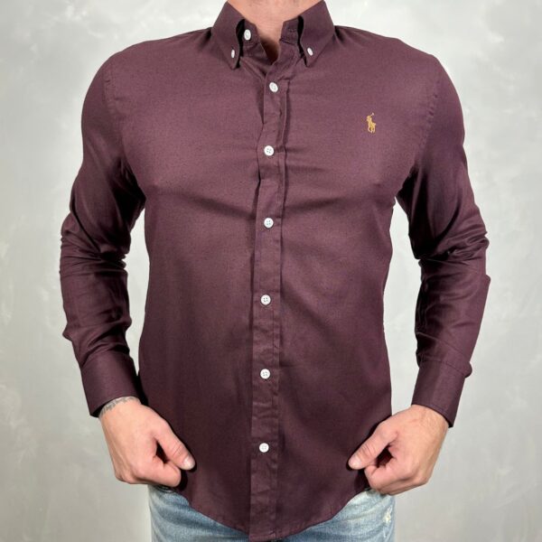 Camisa Manga Longa PRL Vinho (REF. 40194)