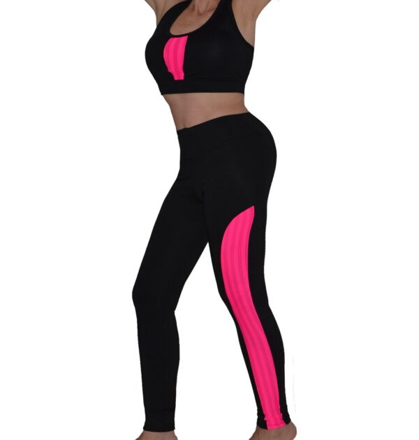 Conjunto Top e Legging Fitness Academia Top Com Bojo - Image 3