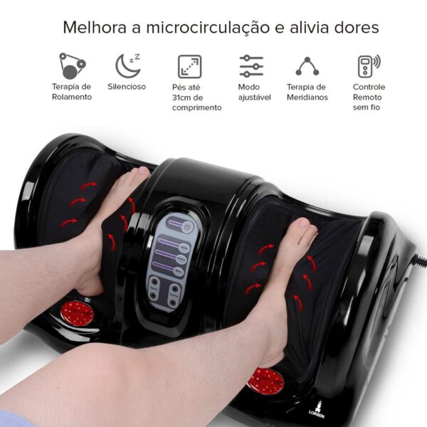 Massageado para Pernas e Pés Terapia de Aquecimento Elétrico Lorben 40W 4 Modos de Intensidade Bivolt  - GT6154 - Image 6