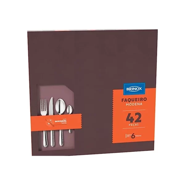 Faqueiro Modena 42Pcs Inox Brinox - Image 4