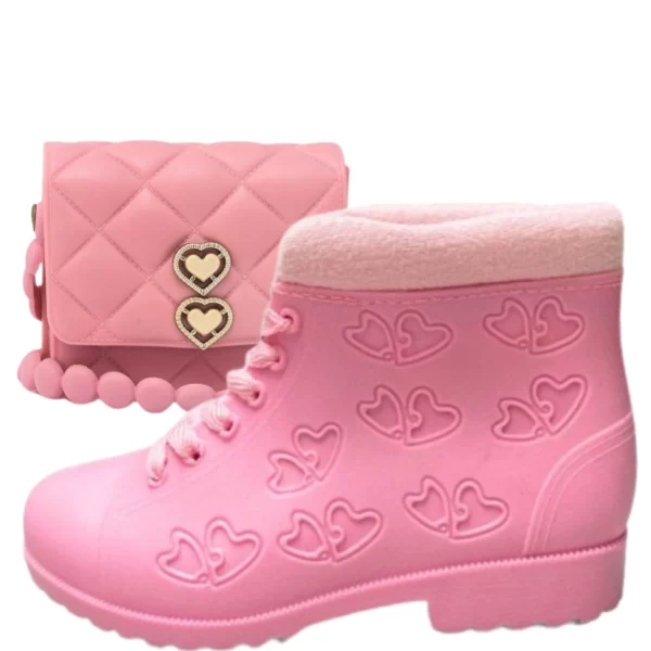 Kit Bota Infantil Acolchoada + Bolsinha - Conforto e Estilo Para Meninas - Image 12