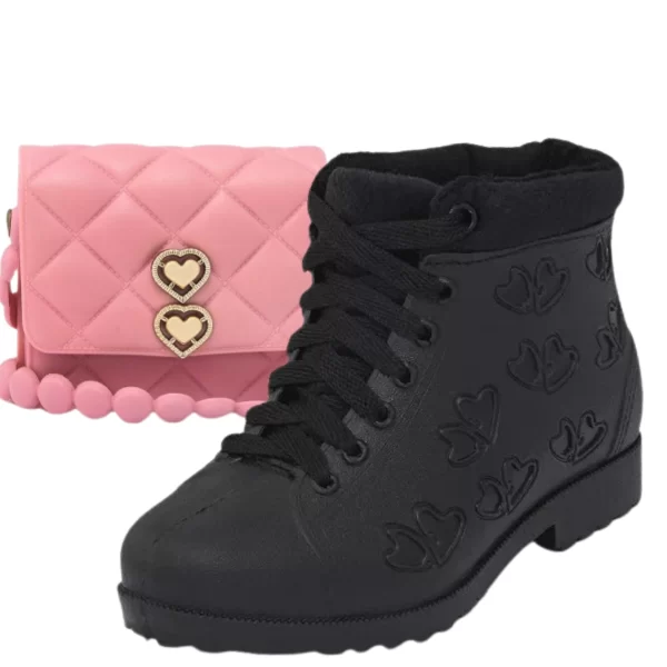 Kit Bota Infantil Acolchoada + Bolsinha - Conforto e Estilo Para Meninas - Image 11