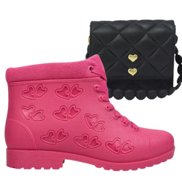 Kit Bota Infantil Acolchoada + Bolsinha - Conforto e Estilo Para Meninas - Image 7