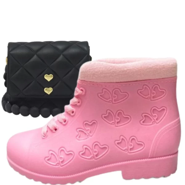 Kit Bota Infantil Acolchoada + Bolsinha - Conforto e Estilo Para Meninas - Image 8