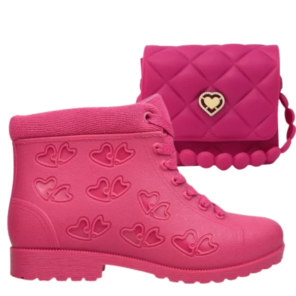 Kit Bota Infantil Acolchoada + Bolsinha - Conforto e Estilo Para Meninas - Image 5