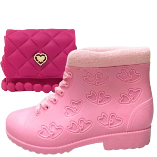 Kit Bota Infantil Acolchoada + Bolsinha - Conforto e Estilo Para Meninas - Image 10