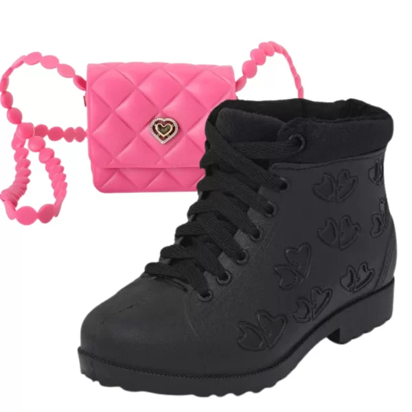 Kit Bota Infantil Acolchoada + Bolsinha - Conforto e Estilo Para Meninas - Image 15