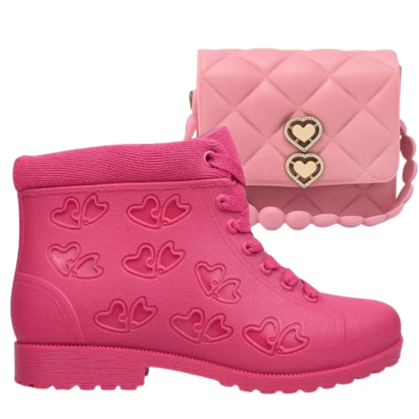 Kit Bota Infantil Acolchoada + Bolsinha - Conforto e Estilo Para Meninas - Image 13