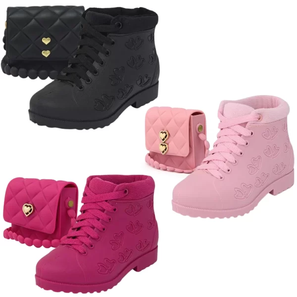 Kit Bota Infantil Acolchoada + Bolsinha - Conforto e Estilo Para Meninas - Image 6