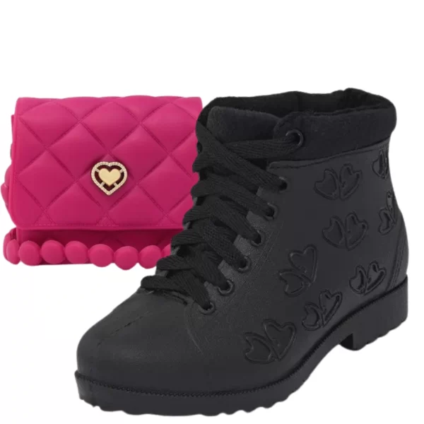 Kit Bota Infantil Acolchoada + Bolsinha - Conforto e Estilo Para Meninas - Image 3