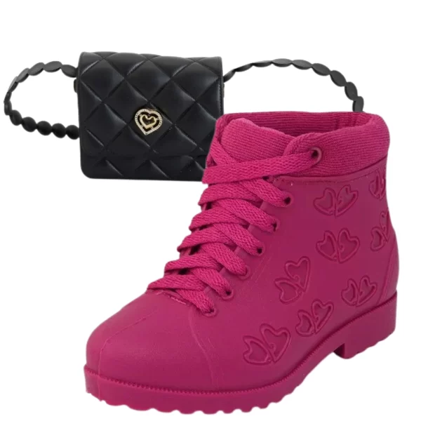 Kit Bota Infantil Acolchoada + Bolsinha - Conforto e Estilo Para Meninas - Image 18