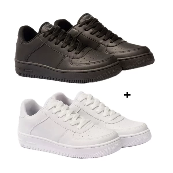 Leve o Kit 2 Tênis Force Classic Sneaker Unisex - Image 2