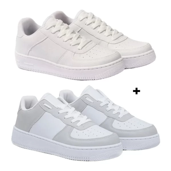 Leve o Kit 2 Tênis Force Classic Sneaker Unisex - Image 3