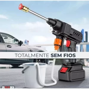 Lavadora de Alta Pressão Portátil Recarregável Para Carros E Jardins