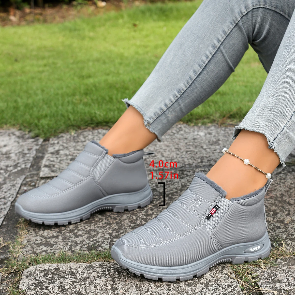 Tênis Feminino Forrado em Lã Comfort - Imagem 18
